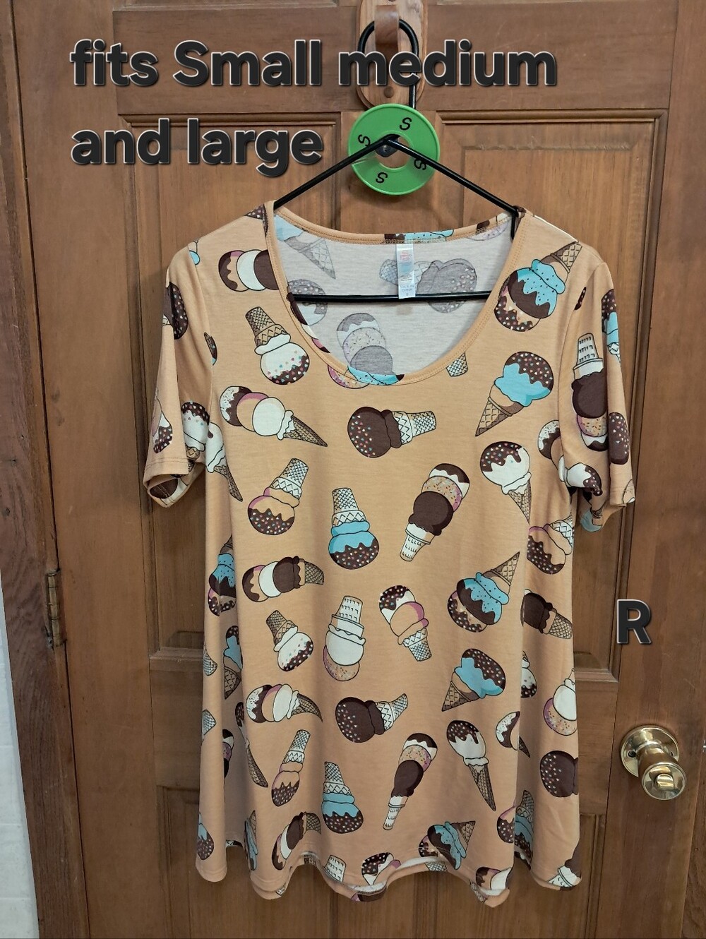Women's Lularow Ice Cream Print Top Beige